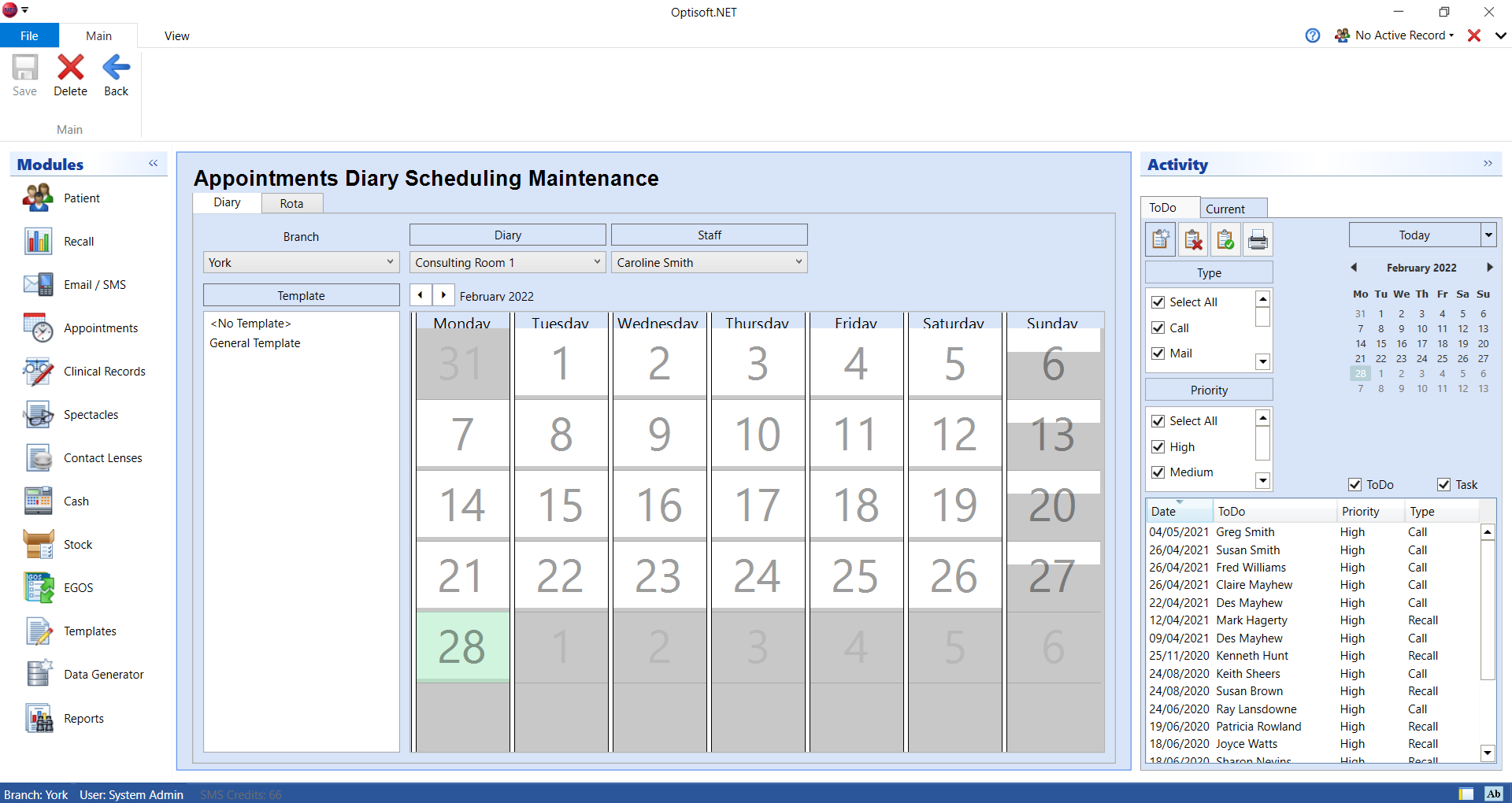 Appointment Dairy Scheduling