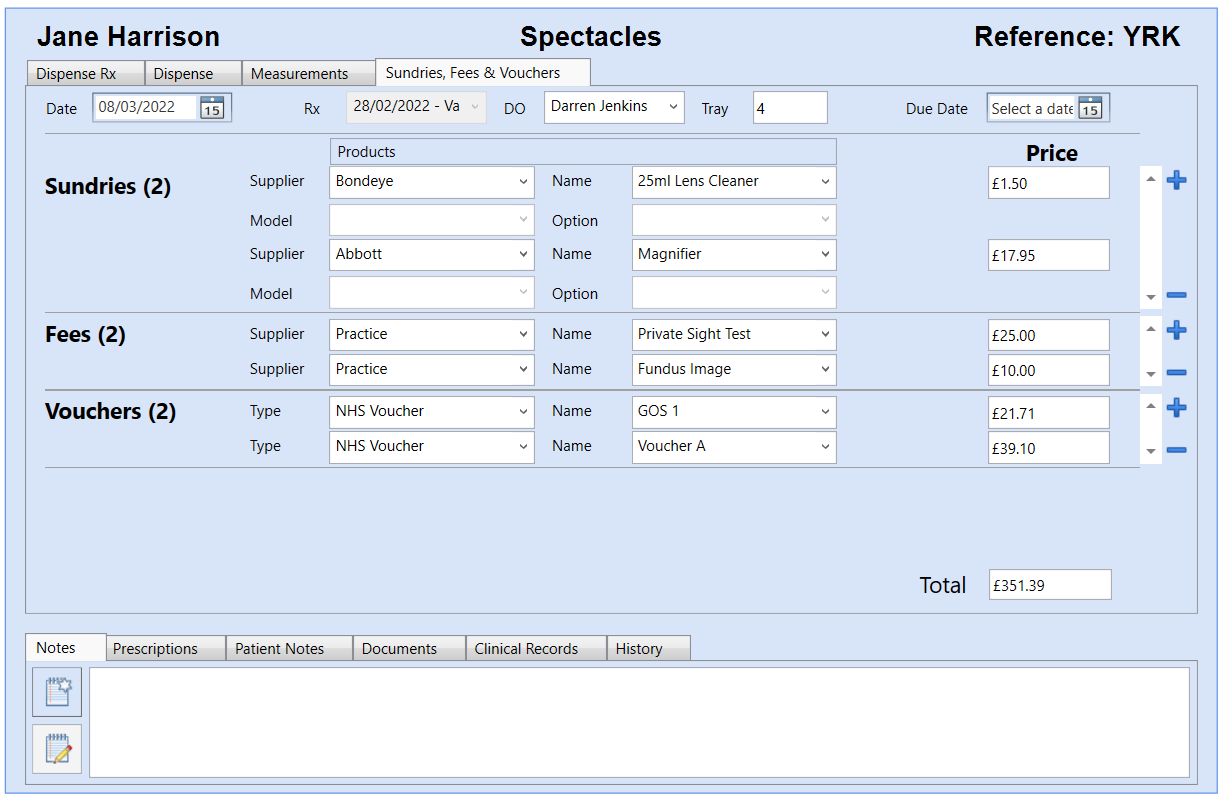 Spectacles Module