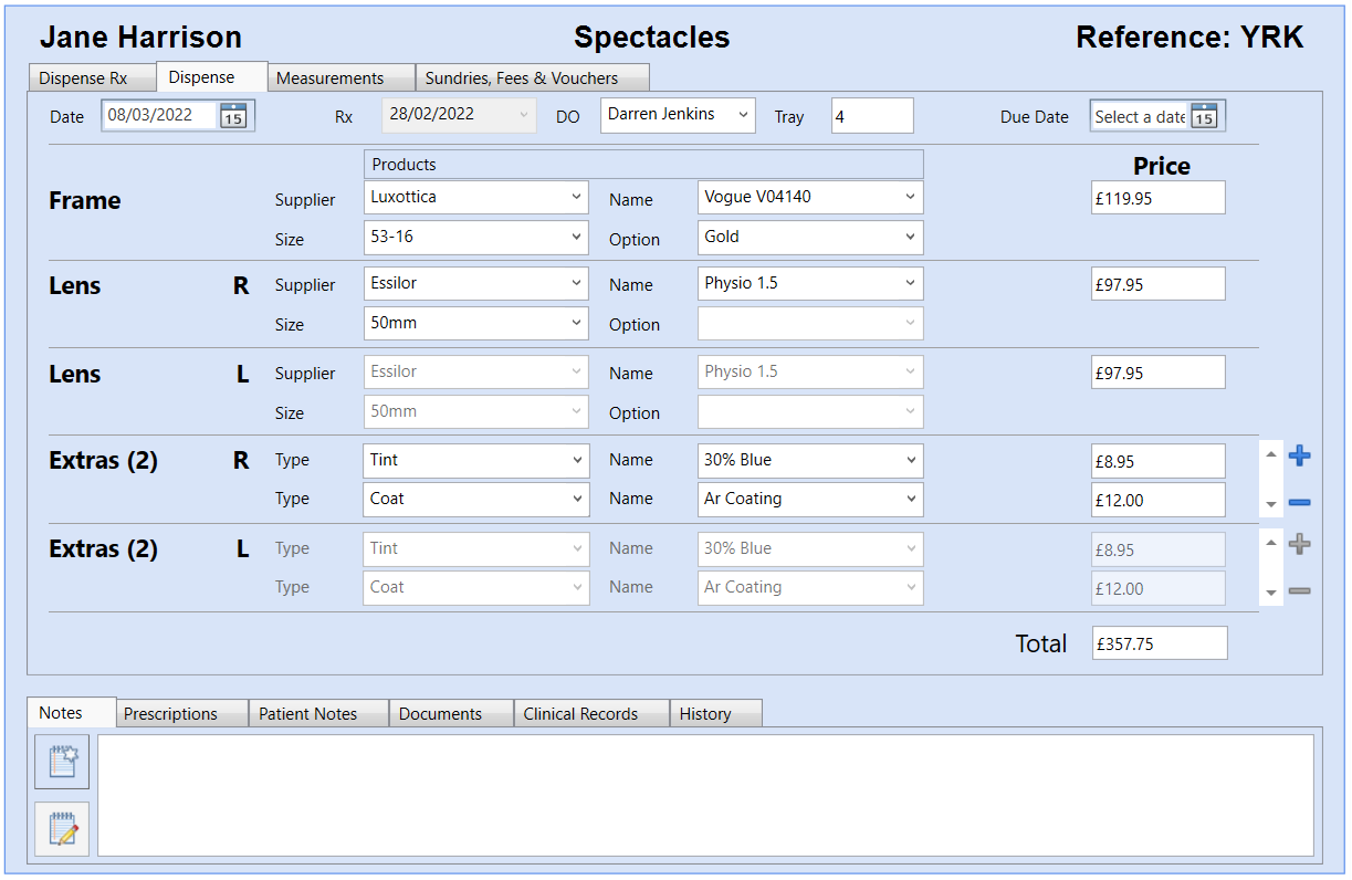 Spectacles Module