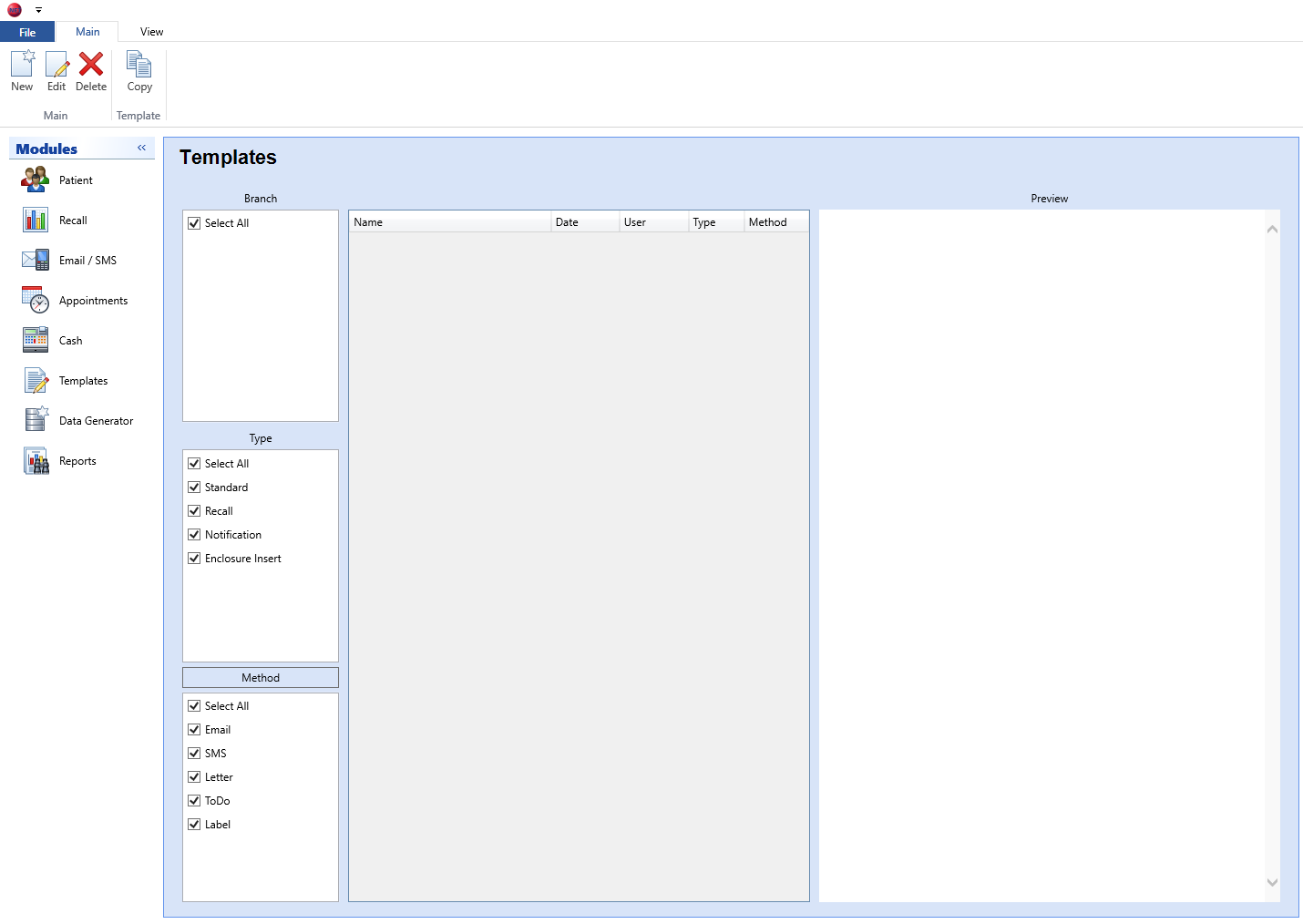 Templates Module