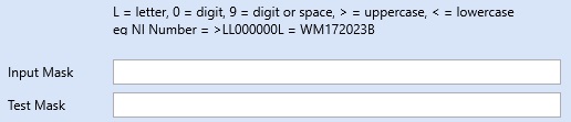 Input Masks
